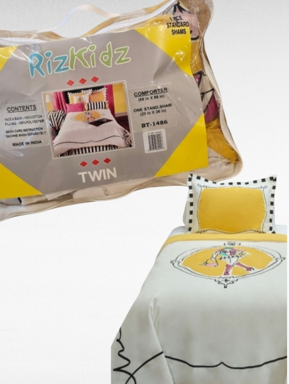 Rizkids Cassidy 2 Piece Twin Comforter Set